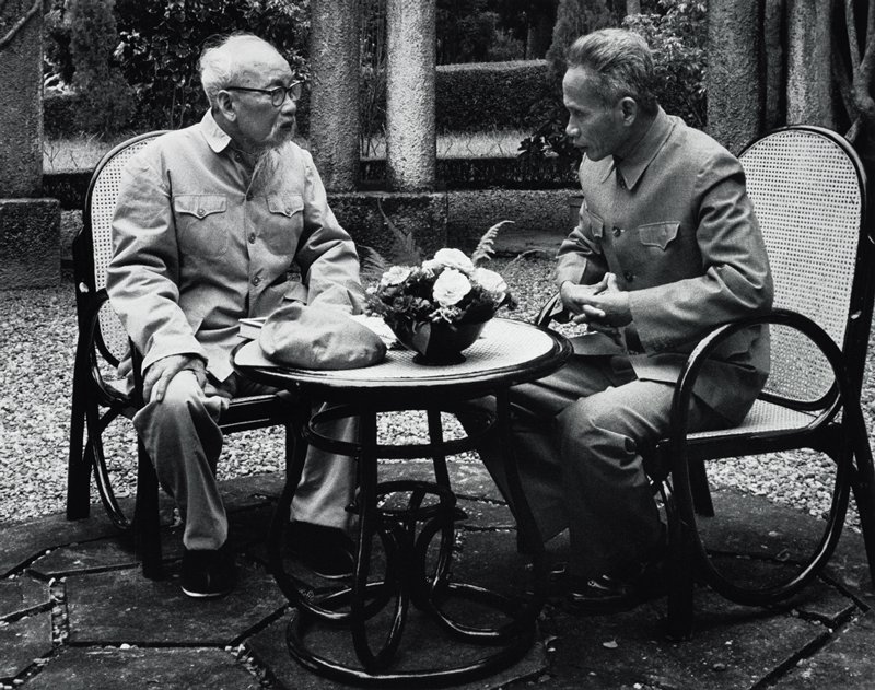 President Ho Chi Minh and Prime Minister Pham Van Dong, Hanoi, Marc Riboud, 1968