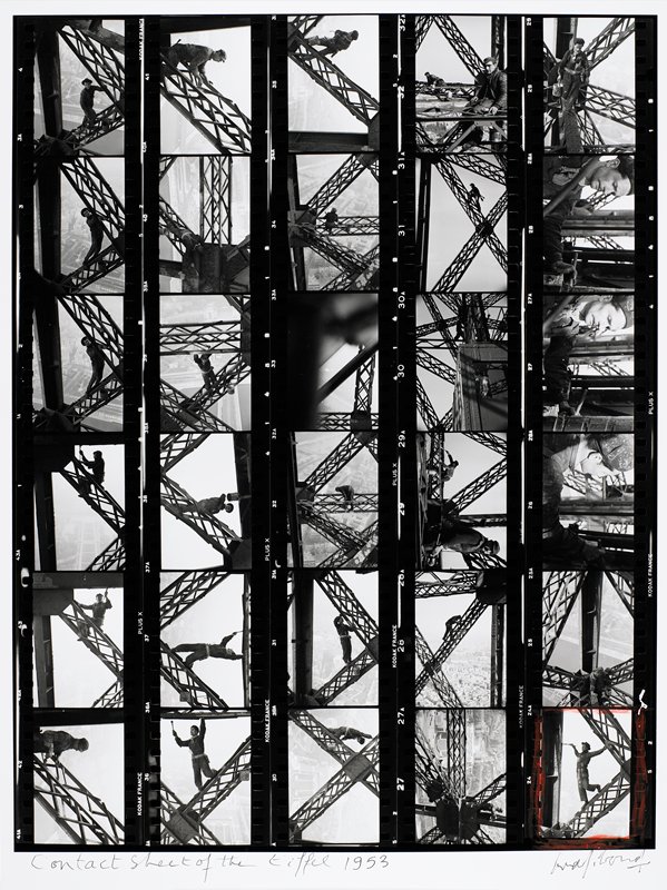 Contact Sheet of the Eiffel Tower, Marc Riboud, 1953
