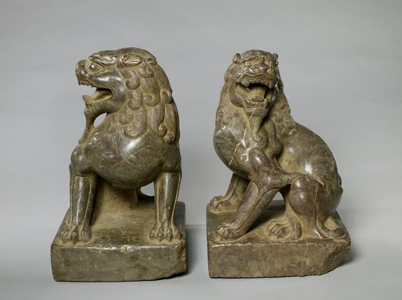 Guardian Lion, one of a pair, 8th century