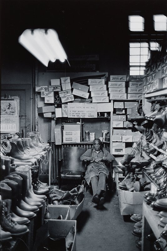 Man in a Shoe Store, St. Paul, Minnesota, Thomas F. Arndt, 1978