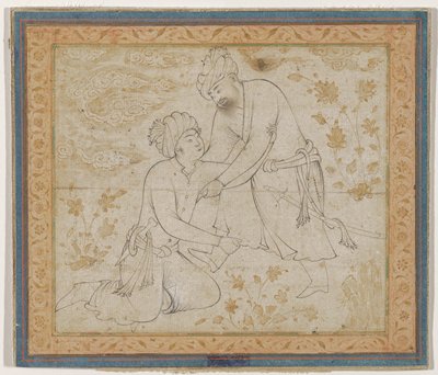 Dokumentasi “Two Drunkards”; Ink on paper. Minneapolis Institute of Art.