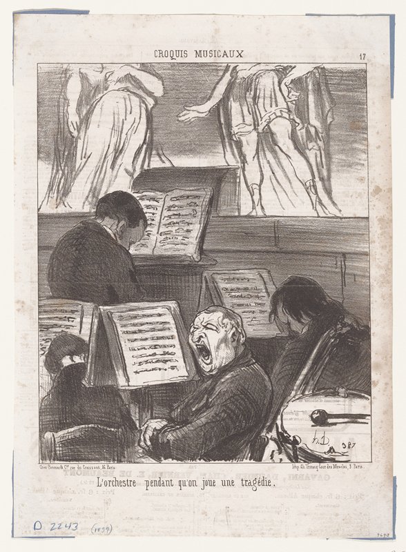 The orchestra during a tragedy