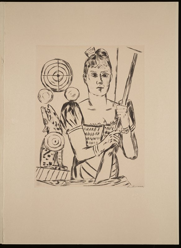 Schiessbude, from Jahrmarkt, Макс Бекман, 1921