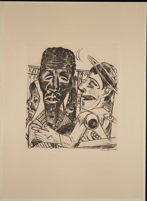 Der Neger, from Jahrmarkt, Макс Бекман, 1921 (издание 1922)