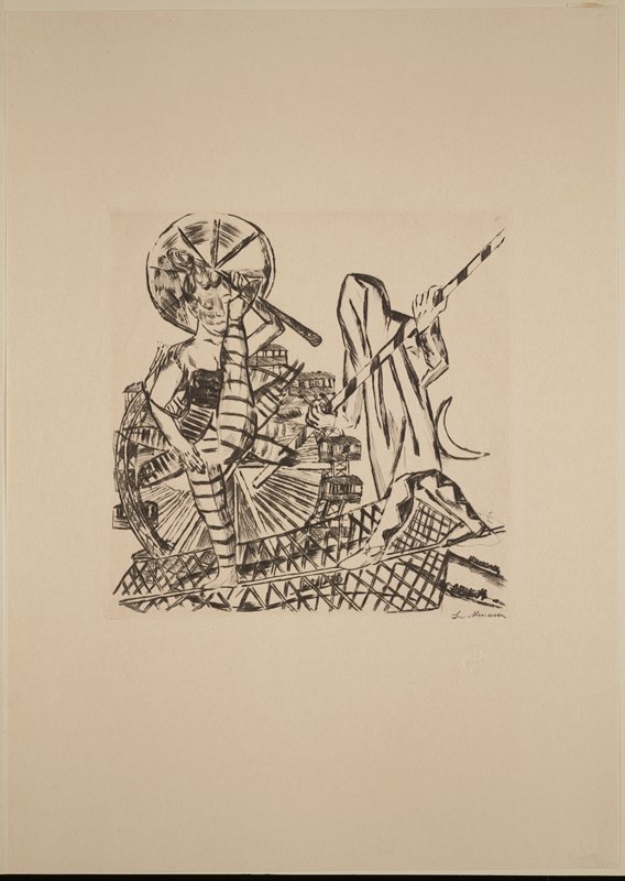 Die Seiltänzer, from Jahrmarkt, Max Beckmann, 1921 (published 1922)