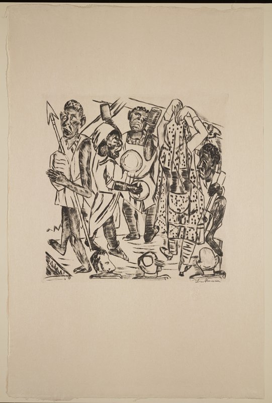 Negro Dance from Jahrmarkt, Max Beckmann, 1921 (published 1922)