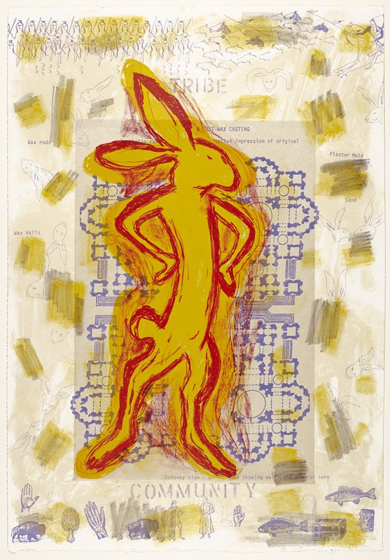 Survival: Tribe/Community, Jaune Quick-to-See Smith, 1996