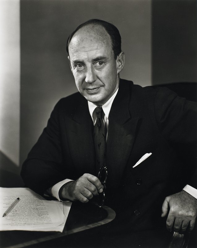 Adlai Stevenson, Yousuf Karsh, August 30, 1952