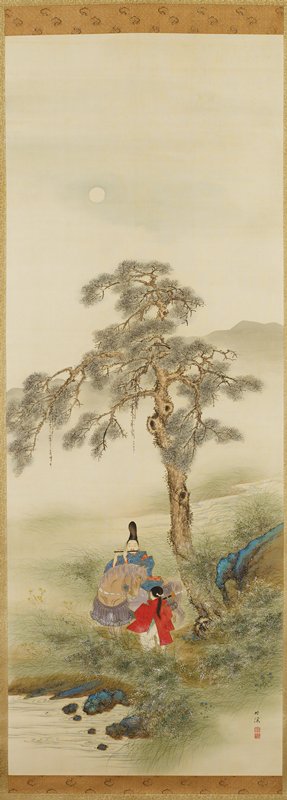 The Courtier Minamoto no Nakakuni, Nakabayashi Chikkei, c. 1854