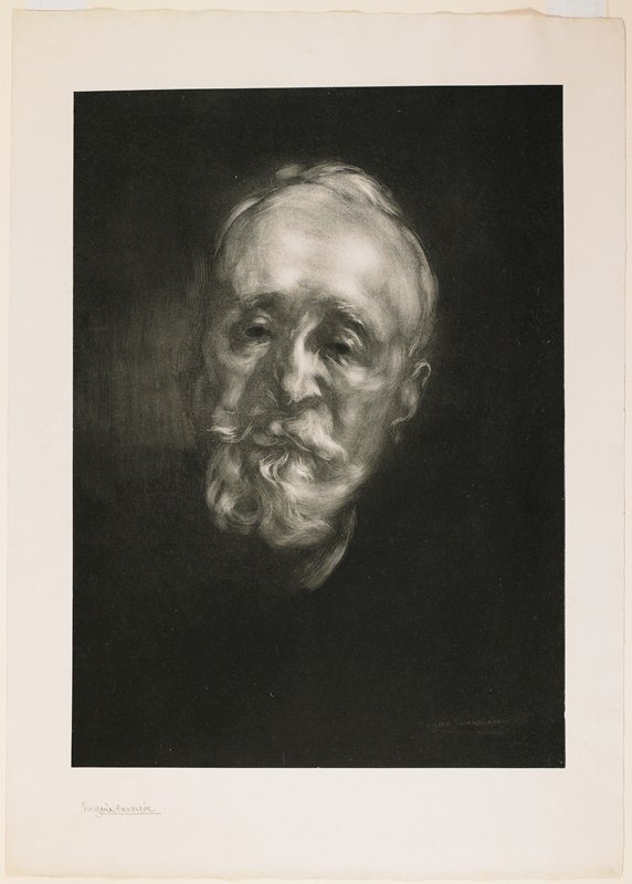 Puvis de Chavannes (Second plate), Eugène Carrière, 1897