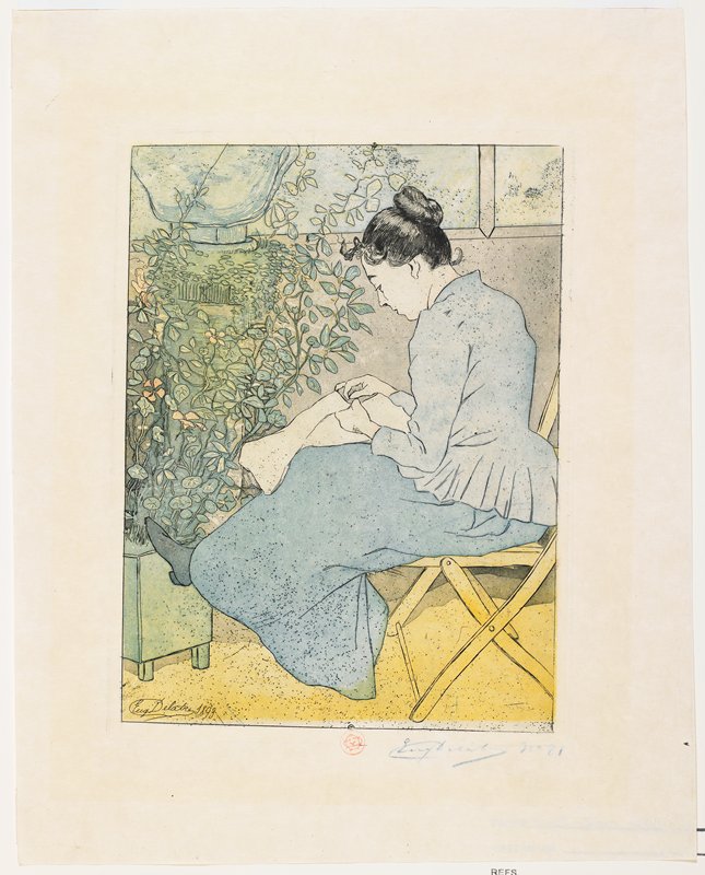 In a Garden, Eugène Delâtre, 1893