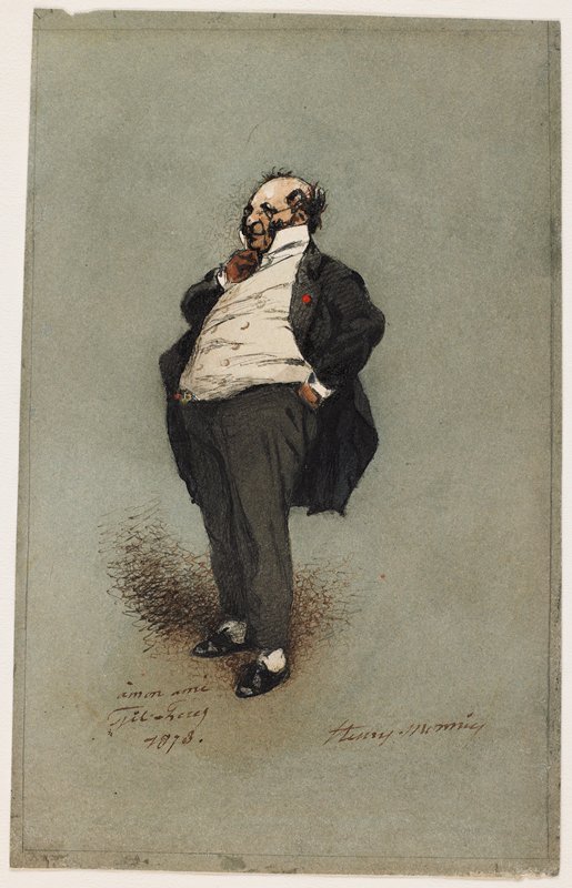 Self-Portrait, Henri Monnier, 1873