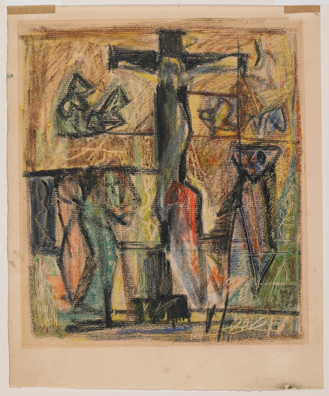 The Crucifixion, Louis Schanker, 1940s