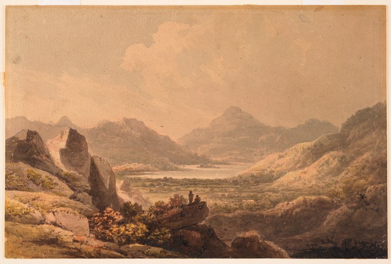 Lake Landscape (Killarney?), Francis Nicholson, early 19th century