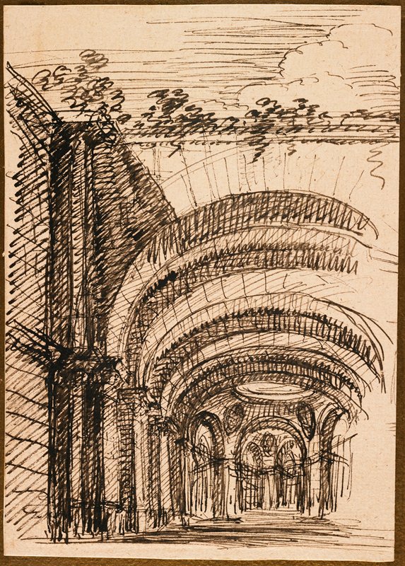 Architectural Fantasy, Giuseppe Valeriani, 18th century