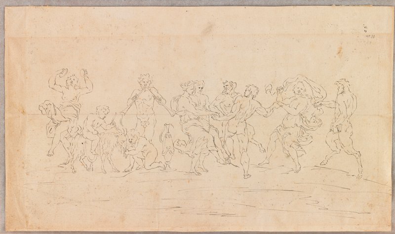 A Bacchanal (recto), After Raymond Lafage, 17th century