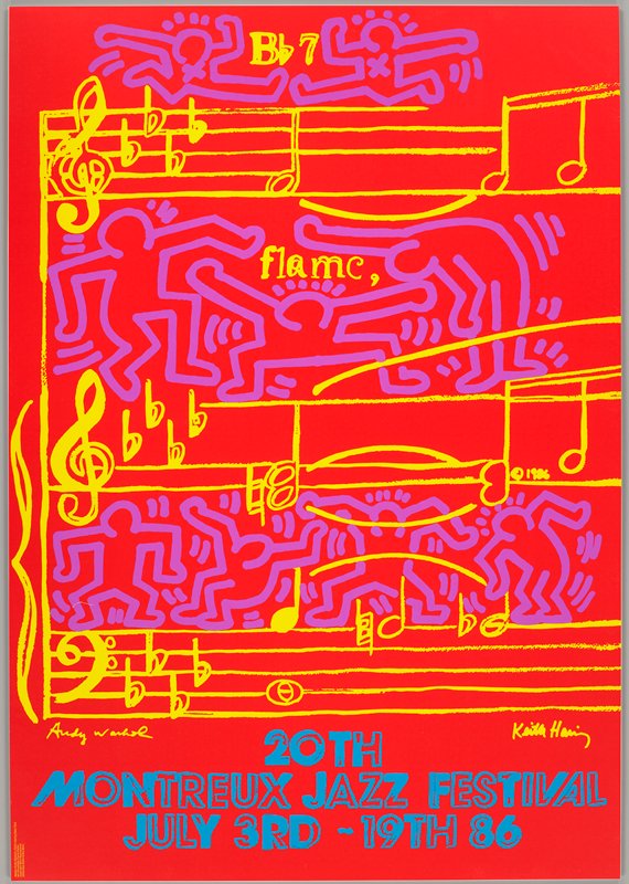 20th Montreux Jazz Festival, Keith Haring, 1986