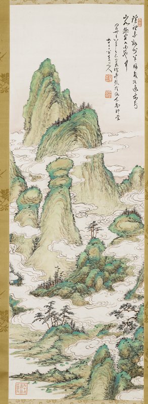 In Praise of Green Hills and White Clouds, Tanomura Chokunyū, 1905