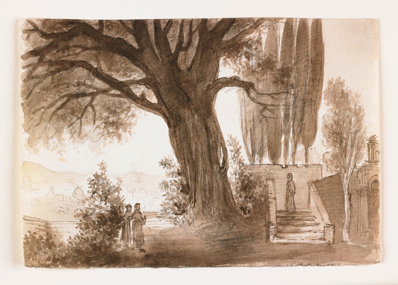 Italian Landscape with Oak Tree, early 19th century