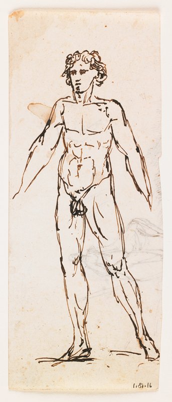 Standing Nude Male, Filippo Pelagio Palagi, 19th century