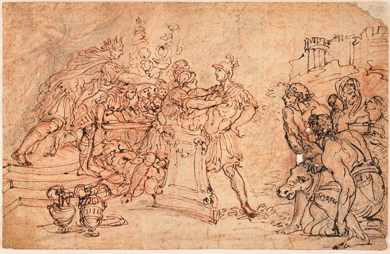 Mucius Scaevola Before Porsena, Gaspare Diziani, 1740s