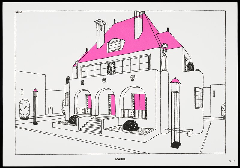 Mairie, from Une Cite Moderne, Dessins de Rob Mallet-Stevens Architecte, Robert Mallet-Stevens, 1987 published