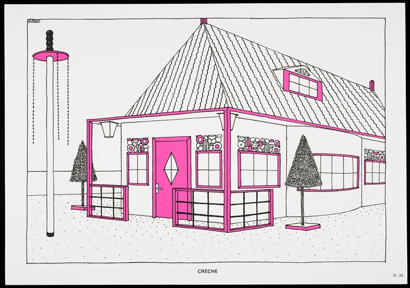 Crèche, from Une Cite Moderne, Dessins de Rob Mallet-Stevens Architecte, Robert Mallet-Stevens, 1987 published