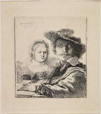 Dokumentasi “Self-Portrait with Saskia”; Etching. Minneapolis Institute of Art.