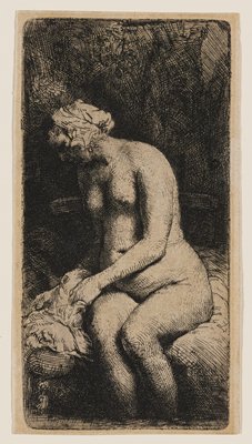 Dokumentasi “Woman with Her Feet in a Brook”; Etching. Minneapolis Institute of Art.