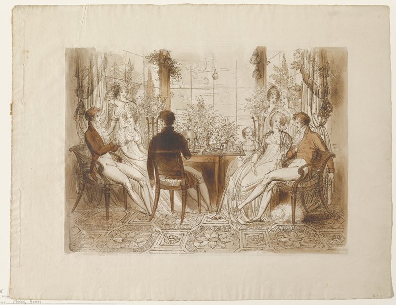 Tea Time, Henry Moses, 1804