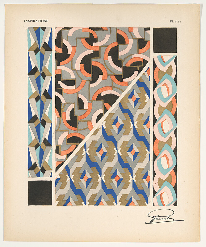 Untitled, from Inspirations, 80 Motifs en Couleur, Adrien-Jacques Garcelon, 1930