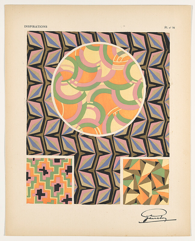 Untitled, from Inspirations, 80 Motifs en Couleur, Adrien-Jacques Garcelon, 1930
