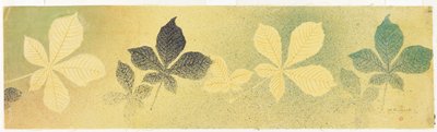 Dokumentasi “Chestnut Tree Leaves”; Vaporisateur drawing on silk. Minneapolis Institute of Art.