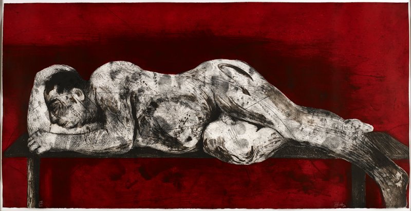 Sleeper Red, William Kentridge, 1997