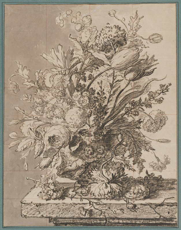 Bouquet of Flowers in a Terracotta Vase, Jan van Huysum, 1723