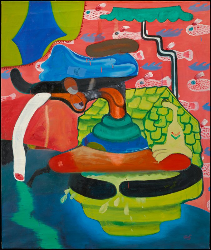 Policeman on W.C., Peter Saul, 1964