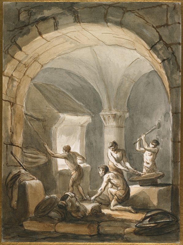 A Forge, Antonio Zucchi, late 18th century