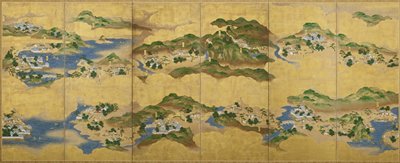 Dokumentasi “Panoramic View of the Tōkaidō [left of a pair]”. Minneapolis Institute of Art.
