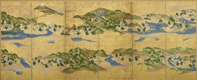 Dokumentasi “Anggota kelompok terkait: Panoramic View of the Tōkaidō [right of a pair] (2010.33.2)”. Minneapolis Institute of Art.