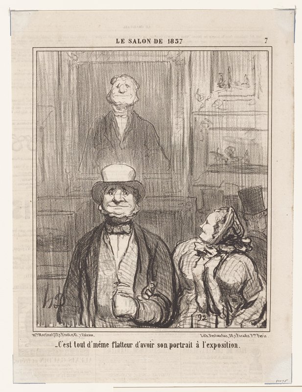C'est tout d'même flatteur d'avoir son portrait à l'exposition