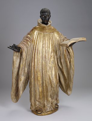 Dokumentasi “Saint Benedict of Palermo”; Polychrome and gilt wood, glass. Minneapolis Institute of Art.