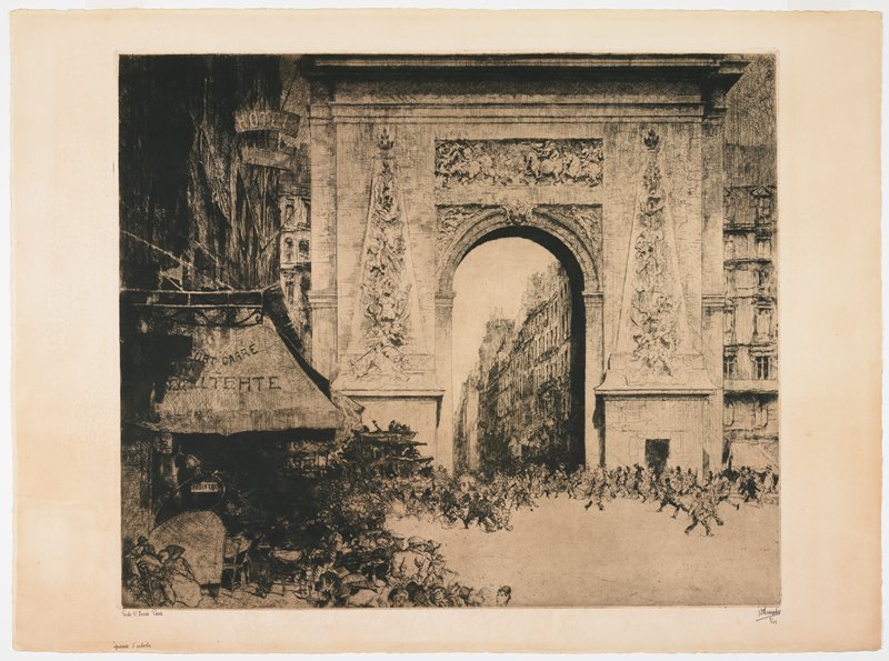 Porte Saint-Denis, Paris, Jules de Bruycker, 1928