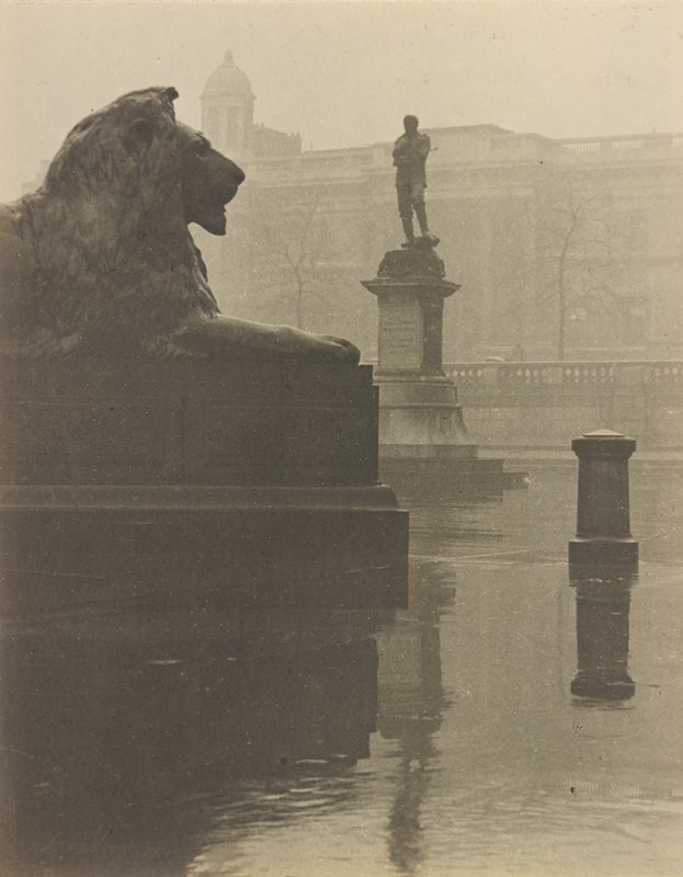 Trafalgar Square, London, Arthur Hammond, c. 1944