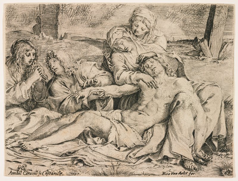 Pietà, or the Christ of Caprarola, Аннибале Карраччи, 1597