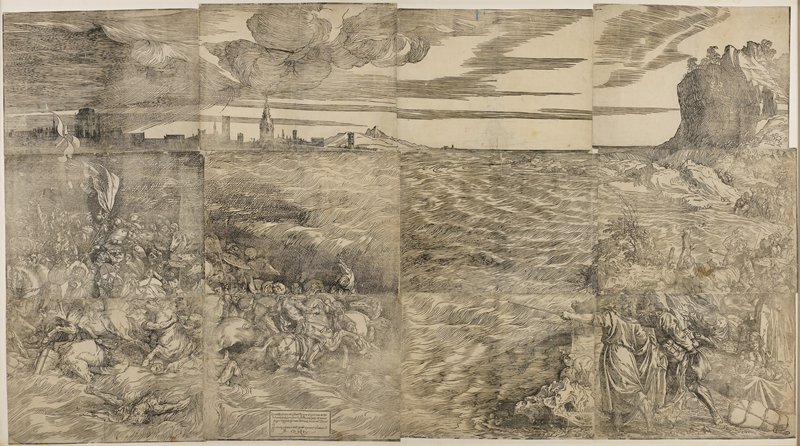 The Submersion of the Pharaoh’s Army in the Red Sea by Designer: Titian (Tiziano Vecelli)