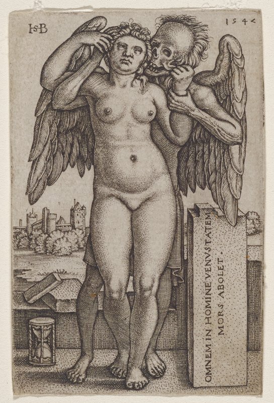 Death Seizing a Woman, Sebald Beham, 1547