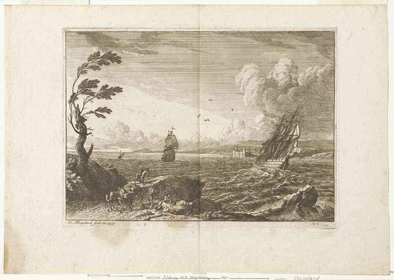 Seascape, Adrien Manglard, 1753