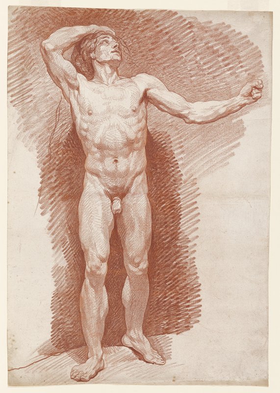 Standing Male Nude, Nicolas-Bernard Lépicié, 1760s–80s