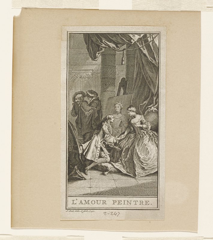 L'Amour Peintre, John Punt, 1740