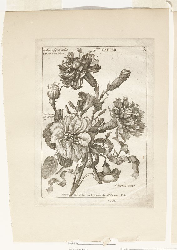 Cahier, Jean-Baptiste Monnoyer, 18th century